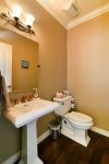 Half bath off the upstairs hallway